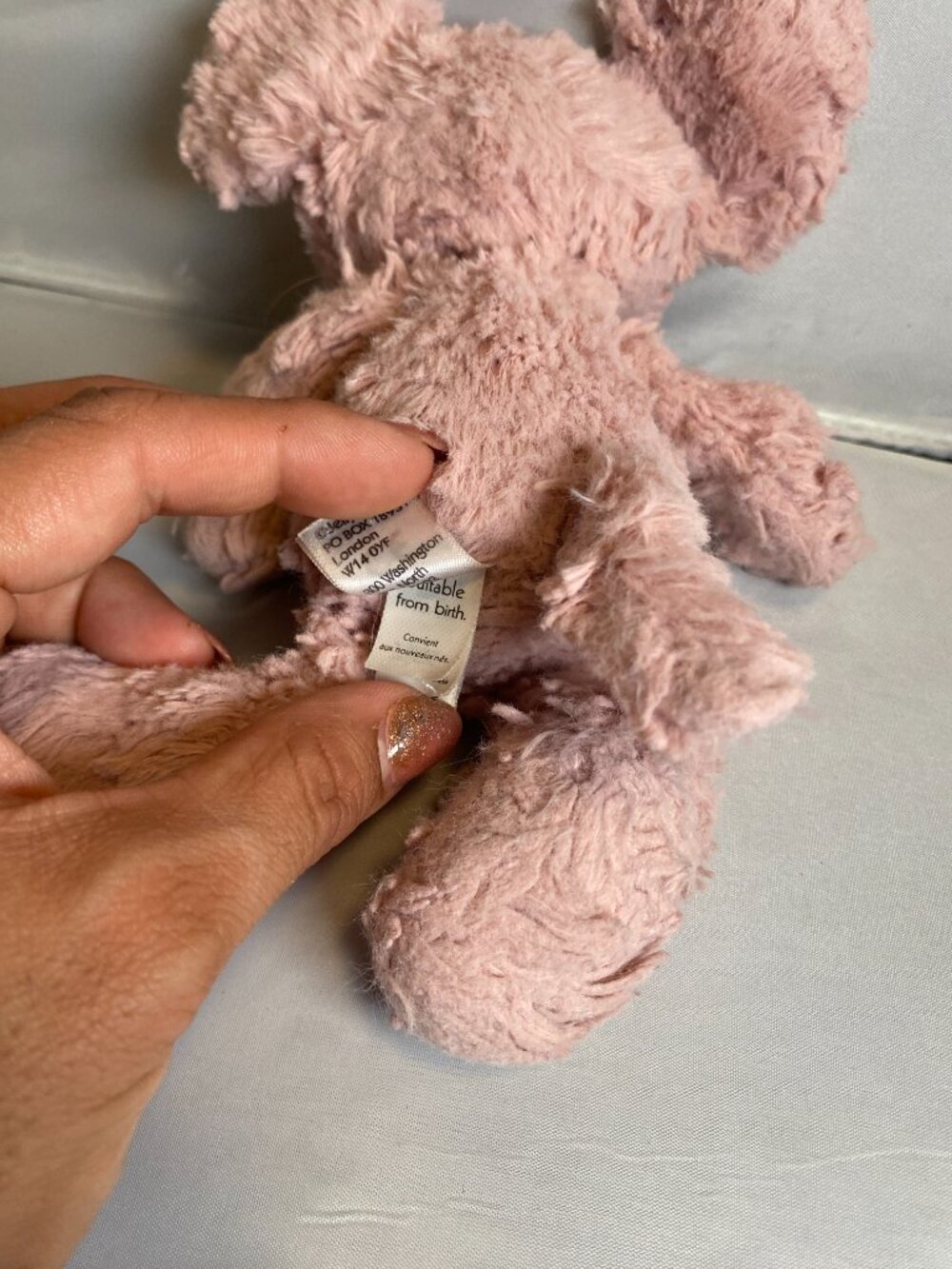 Jellycat Squiggle Piglet 9" Pink Pig Plush Toy w/ Big Ears Retired London - Picture 2 of 4